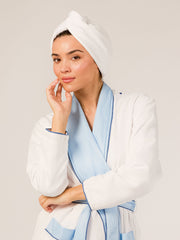 Leona Reversible Micro-Fiber Hair Wrap (Glacier)