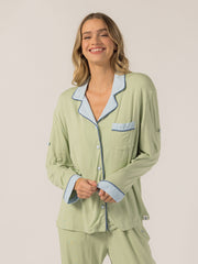 Rose PJ Long Sleeve Set (Succulent)