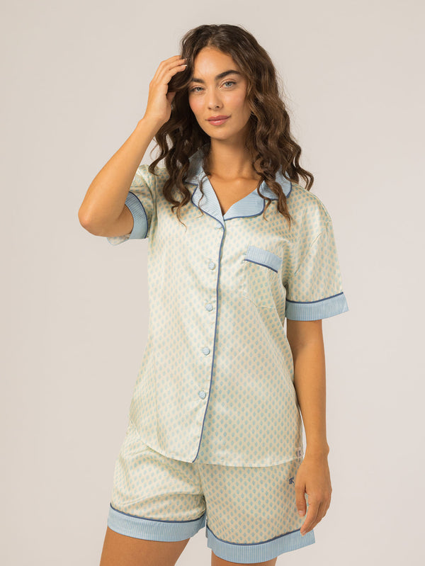 Keleigh Teller Women's Grace PJ Short Sleeve Set (Joshua Tree)
