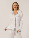 Rose PJ Long Sleeve Set (Glacier)