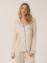 Rose PJ Long Sleeve Set (Hydrangea)