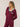 Keleigh Teller Women's Rose PJ Long Sleeve Set (Merlot)