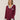 Keleigh Teller Women's Rose PJ Long Sleeve Set (Merlot)