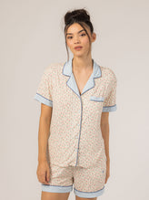 Rose PJ Short Sleeve Set (Hydrangea)
