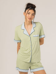 Rose PJ Short Sleeve Set (Succulent)